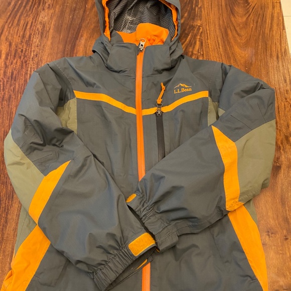 Boys L.L. Bean Peak Waterproof Insulated 3-in-1 Jacket Size 8 - Picture 2 of 5